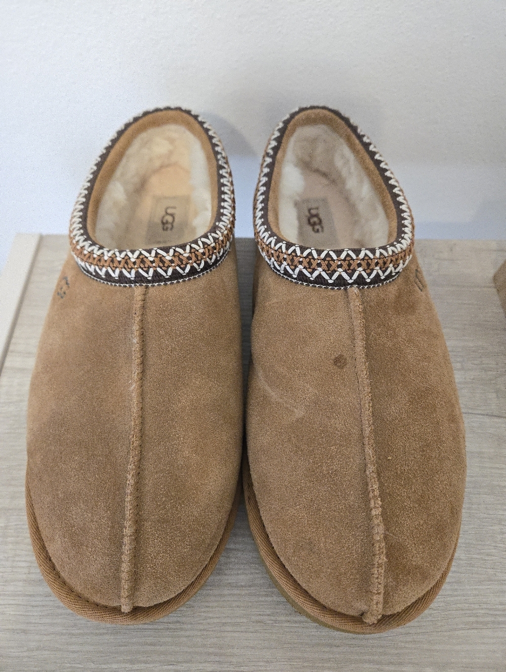 UGG Tasman II Chestnut Suede Slippers MENS 11 Shoes